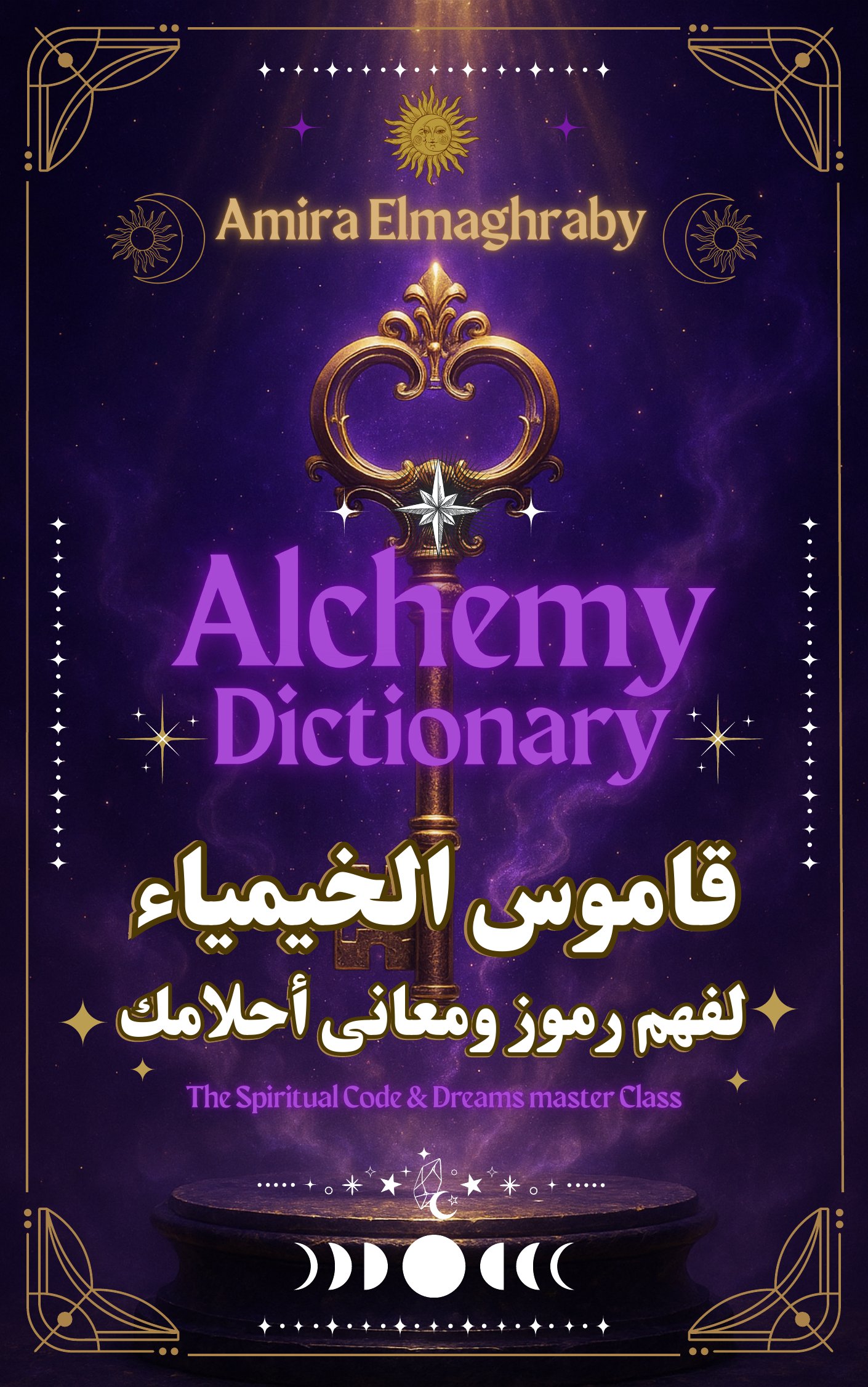 غلاف قاموس الخيمياء لأميرة المغربي
